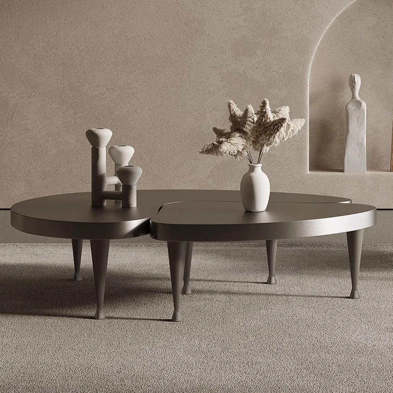 Журнальный столик специальной формы из нержавеющей стали Tide Leader 35756-29