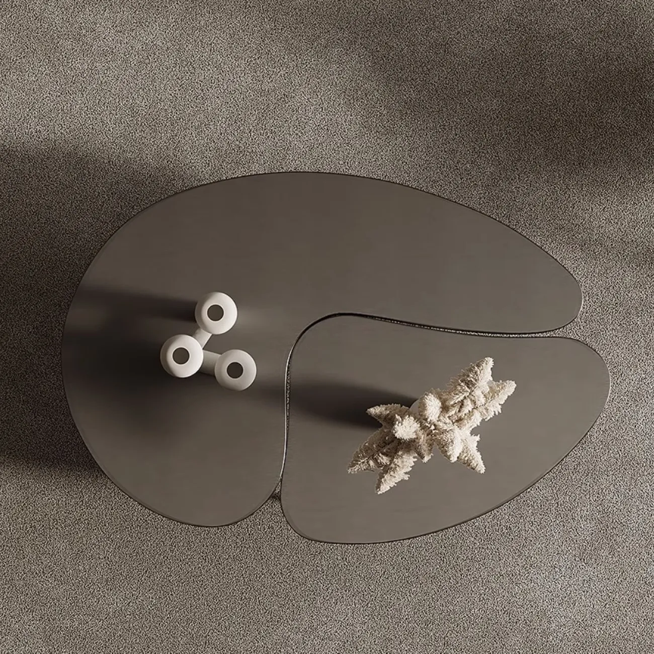 Журнальный столик специальной формы из нержавеющей стали Tide Leader 35756-29