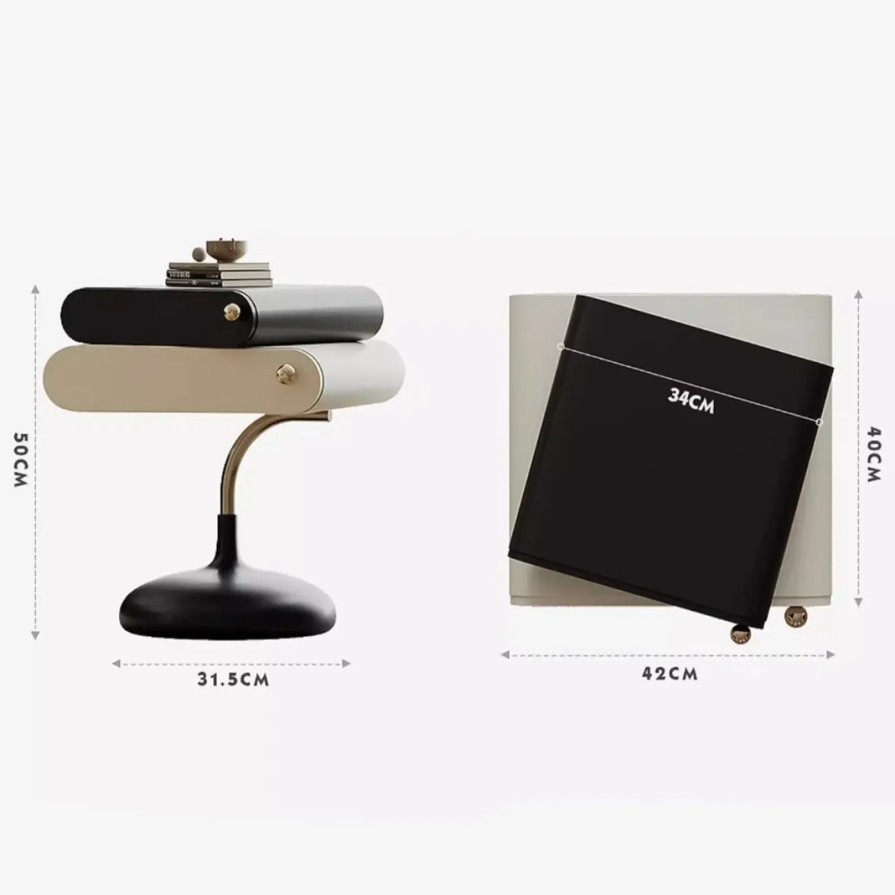 Роскошный приставной столик для спальни Tide Leader 35759-29 Роскошный приставной столик для спальни Tide Leader 35759-29