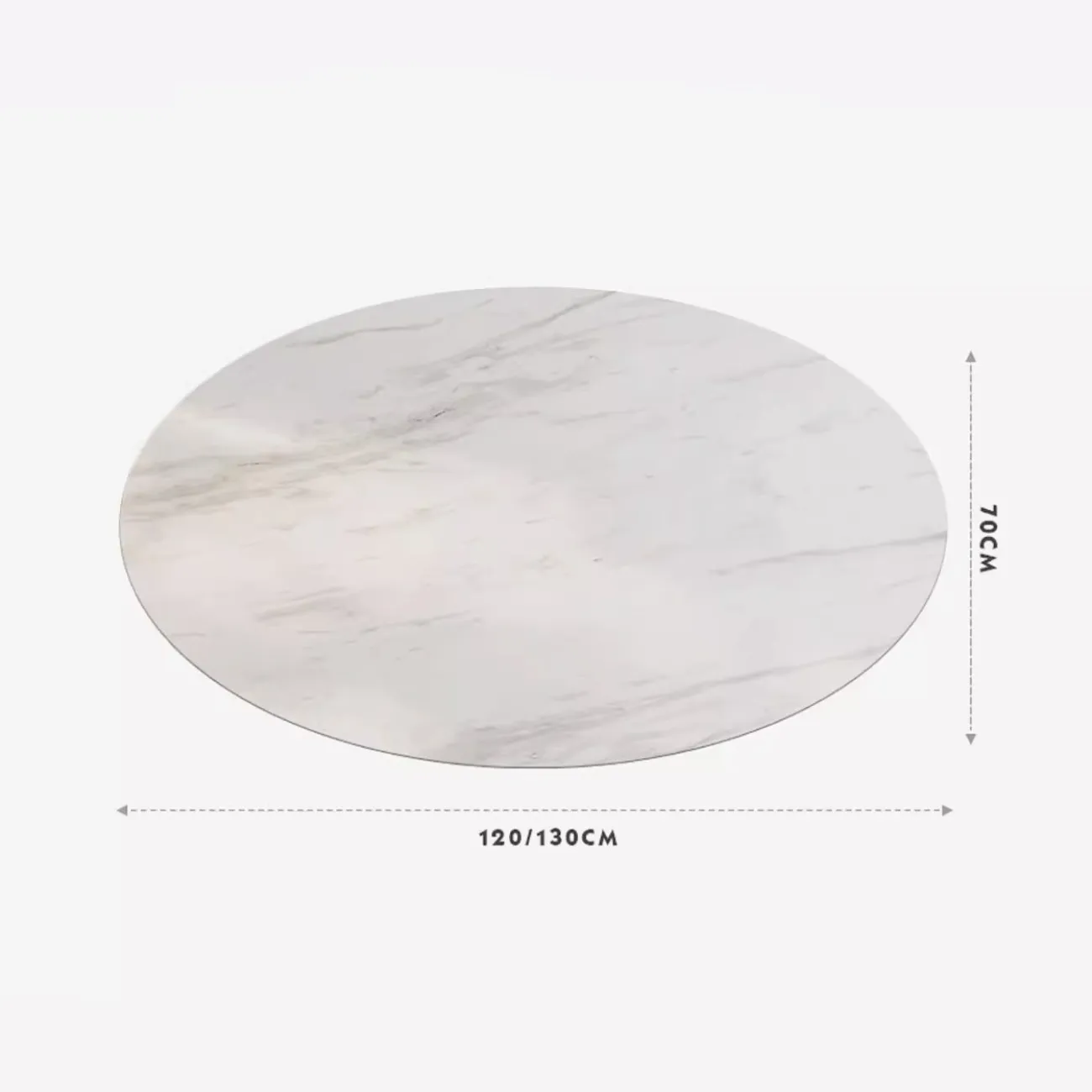  Роскошный журнальный столик овальной формы из каменной плиты Tide Leader 35760-29