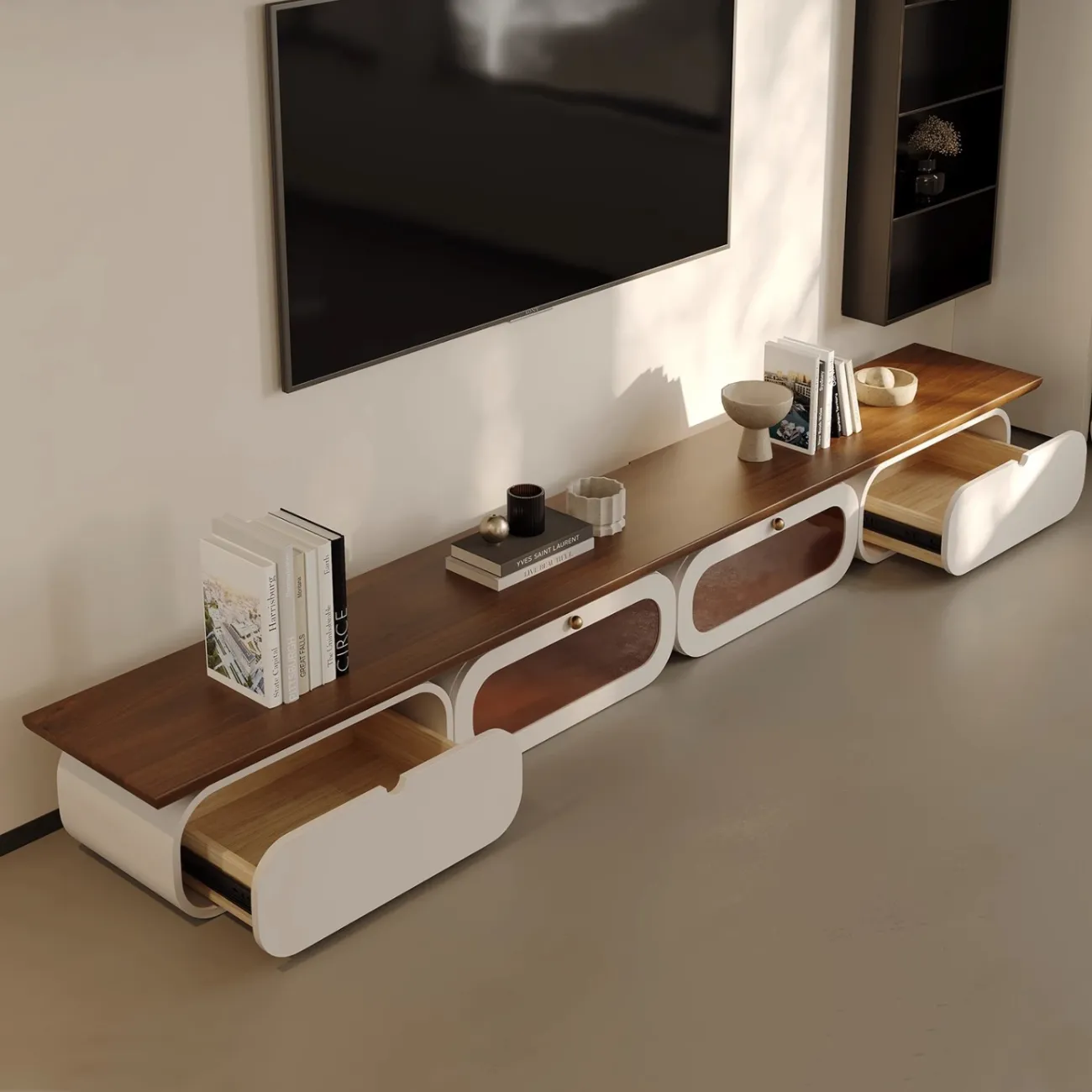 Роскошный  ТВ-шкаф из массива дерева Tide Leader 35762-29