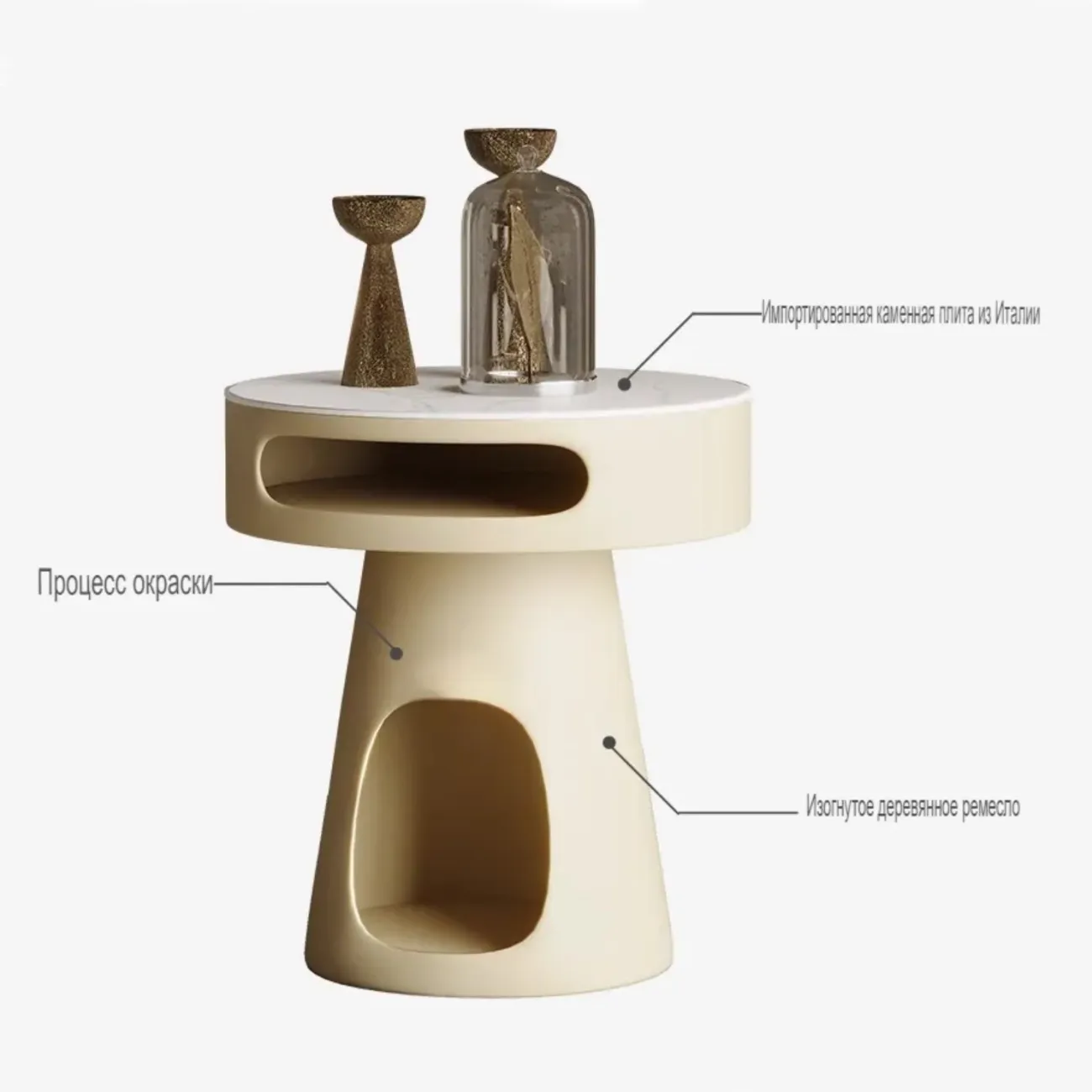 Роскошный дизайнерский круглый столик Tide Leader 35763-29 Роскошный дизайнерский круглый столик Tide Leader 35763-29