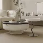 Дизайнерский круглый журнальный столик Tide Leader 35766-29