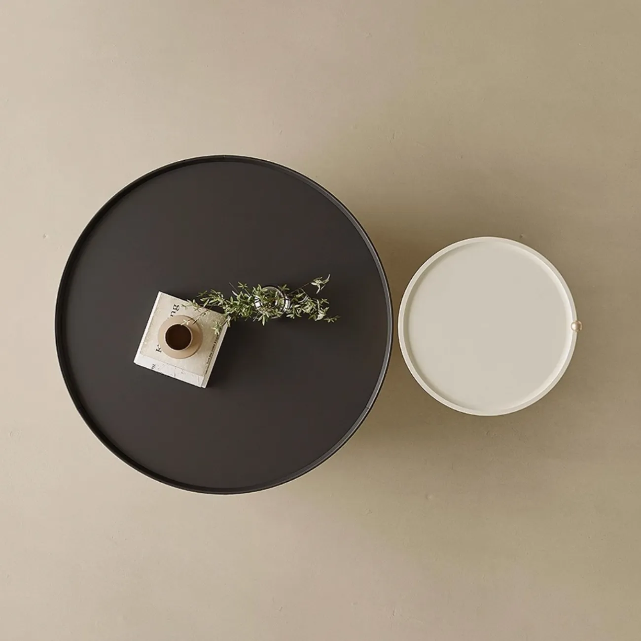 Дизайнерский круглый журнальный столик Tide Leader 35766-29