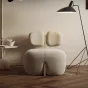 Дизайнерское кресло в кремовом стиле Tide Leader 35767-29