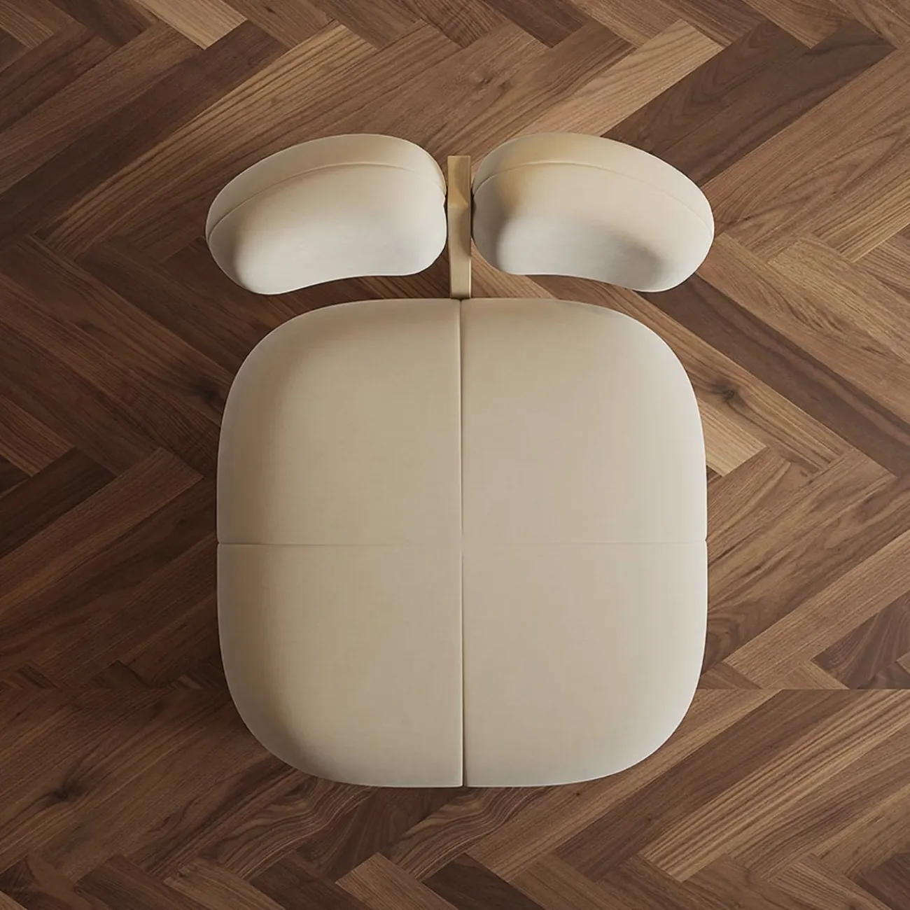 Дизайнерское кресло в кремовом стиле Tide Leader 35767-29