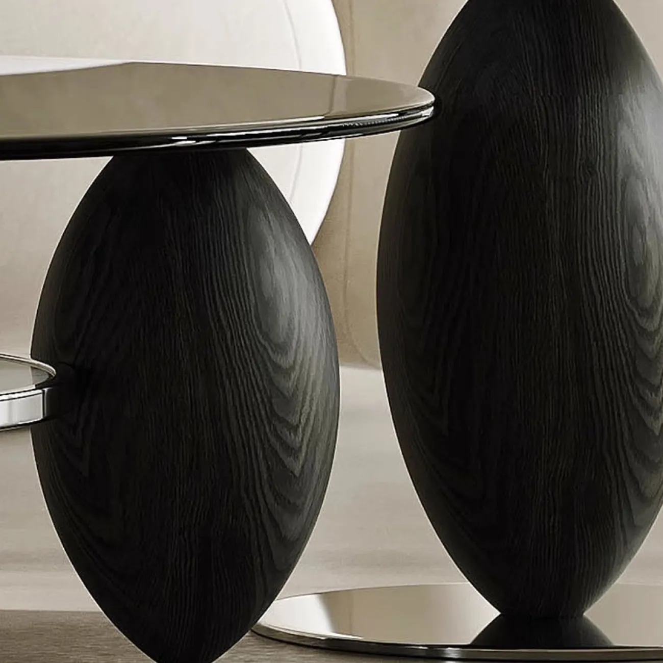 Журнальный столик из закаленного стекла в сочетании с ясенем Tide Leader 35769-29