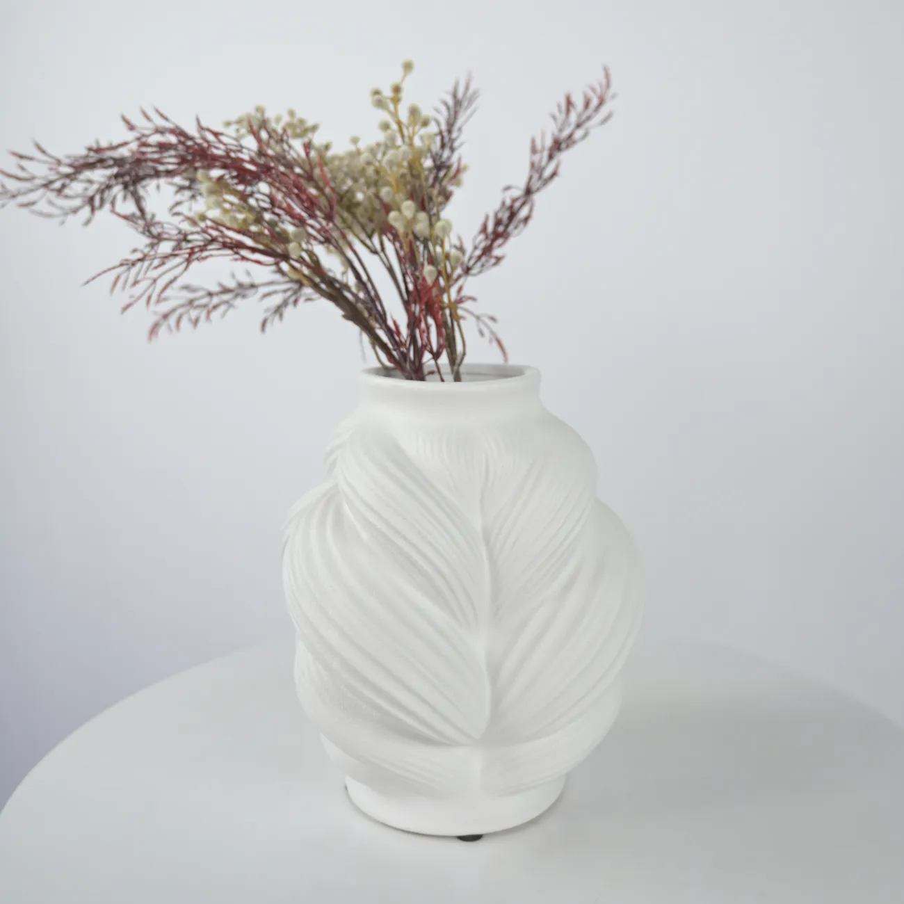 Керамическая ваза «Коса» LaLume DK_607703 H24 Керамическая ваза «Коса» LaLume DK_607703 H24