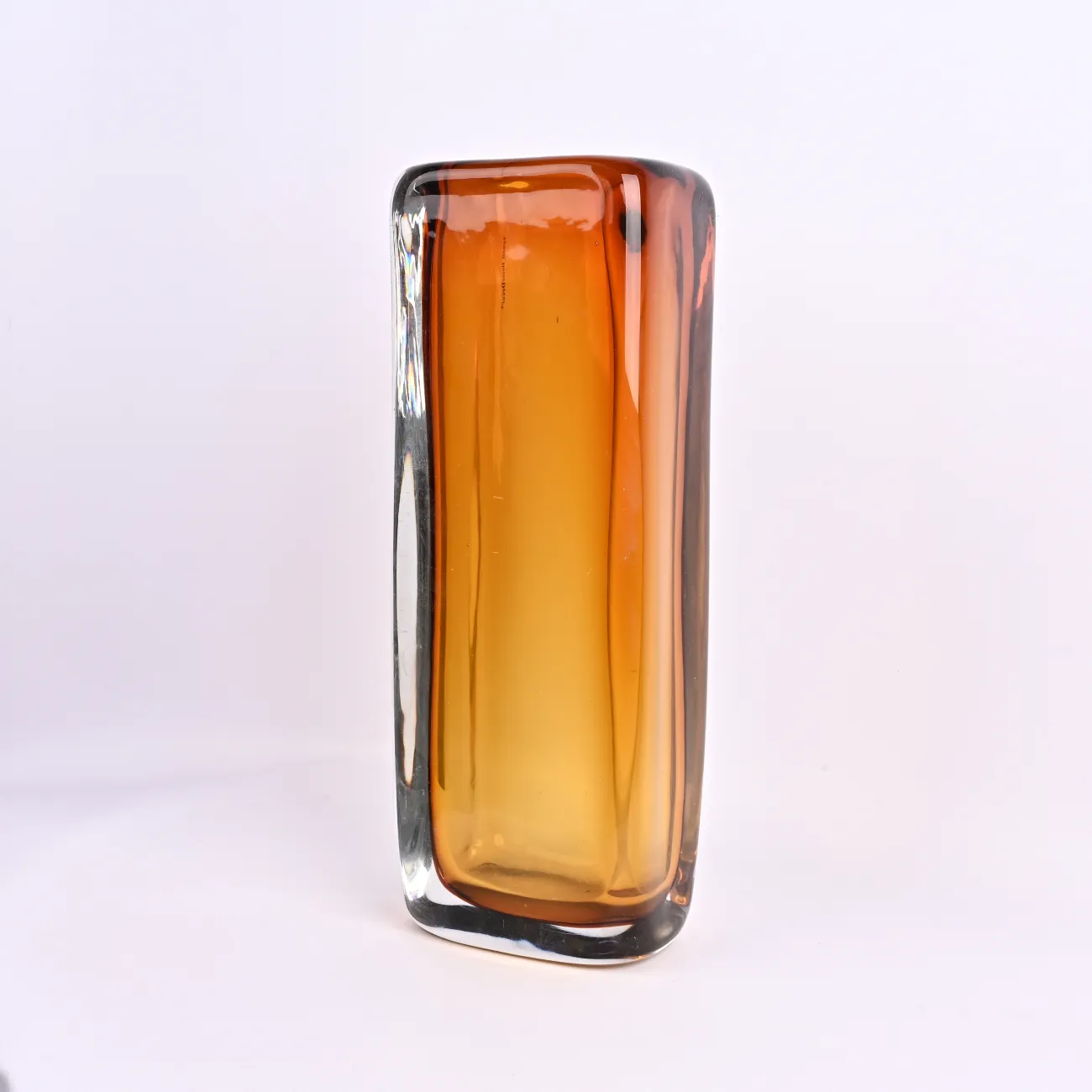 Коричневая стеклянная ваза DK_FB-ZS2049B H34