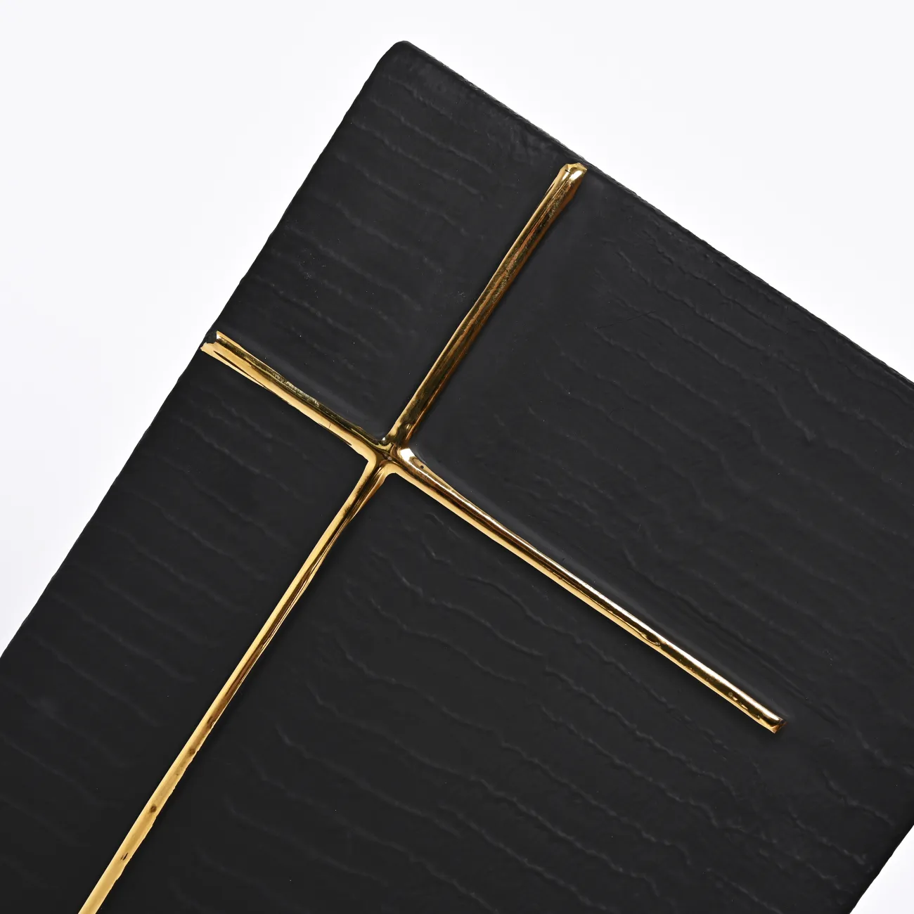 Чёрная ваза в форме креста LaLume DK_FA-D2111B H45.5