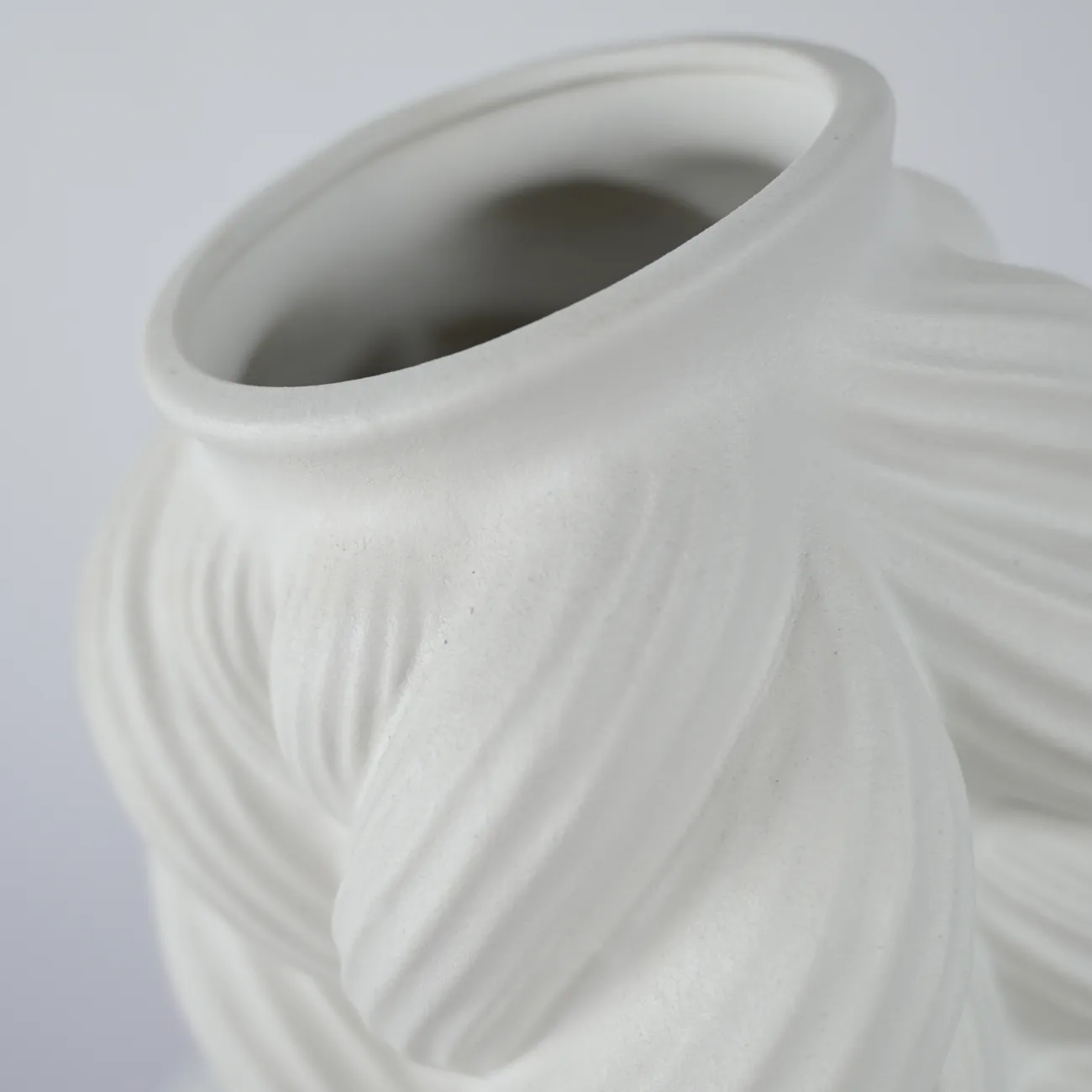 Керамическая ваза «Коса» LaLume DK_607703 H34