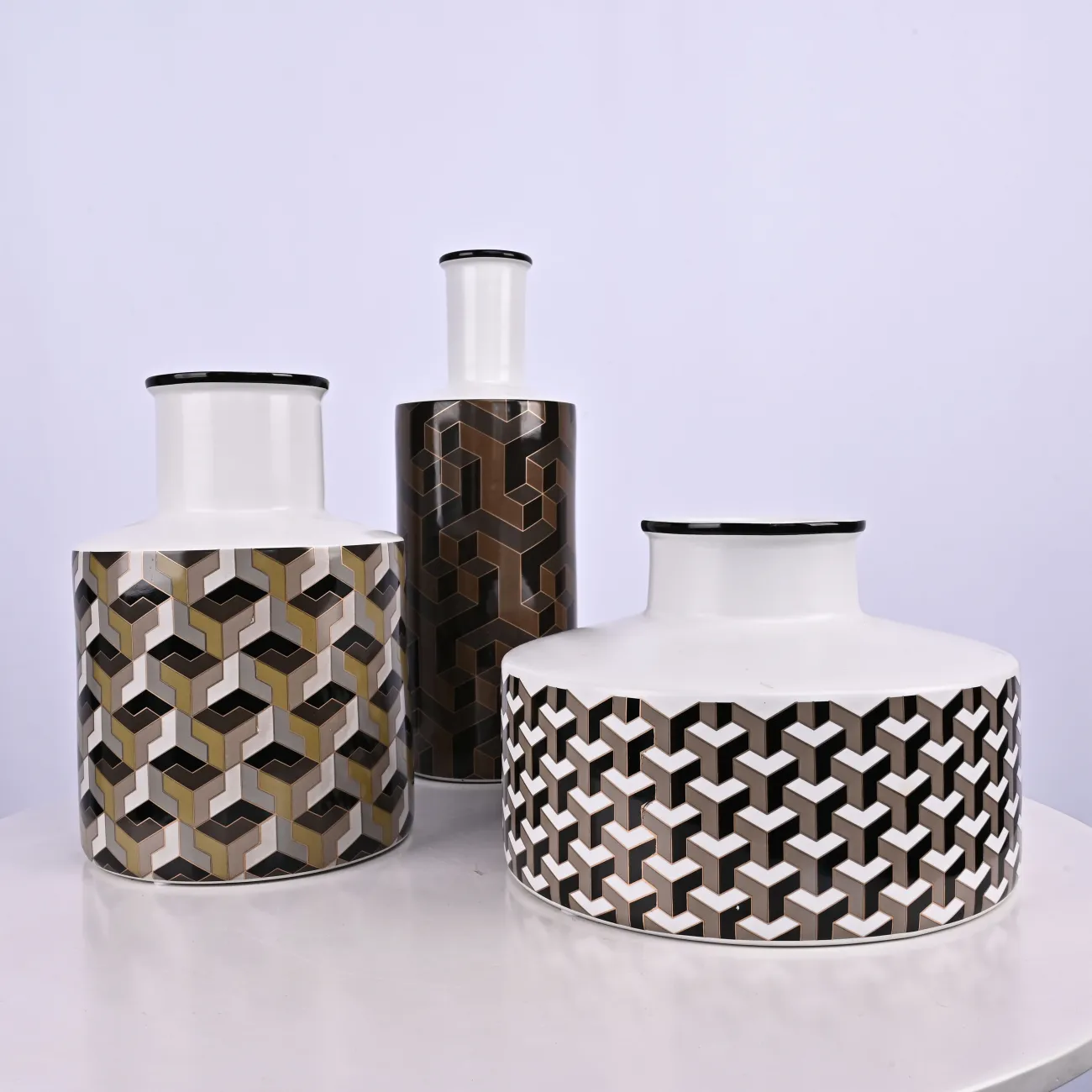 Ваза «Узор 3D» LaLume DK_603116 H32.5