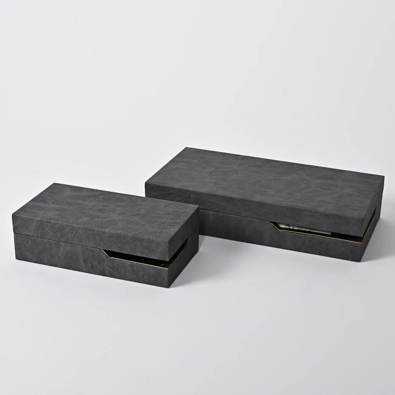 Серая простая декоративная коробка LaLume DK_FB-PG2003C L36