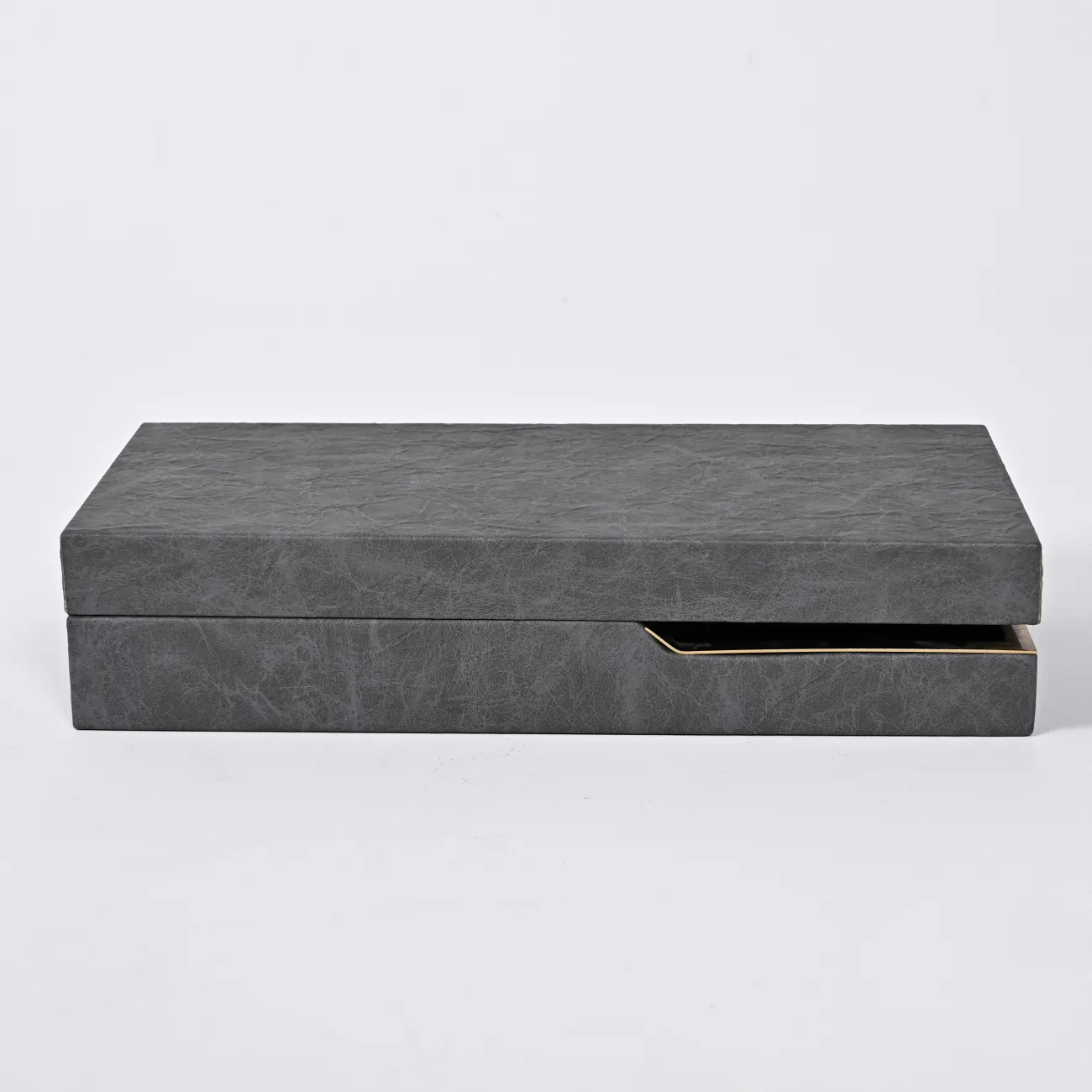 Серая простая декоративная коробка LaLume DK_FB-PG2003C L36