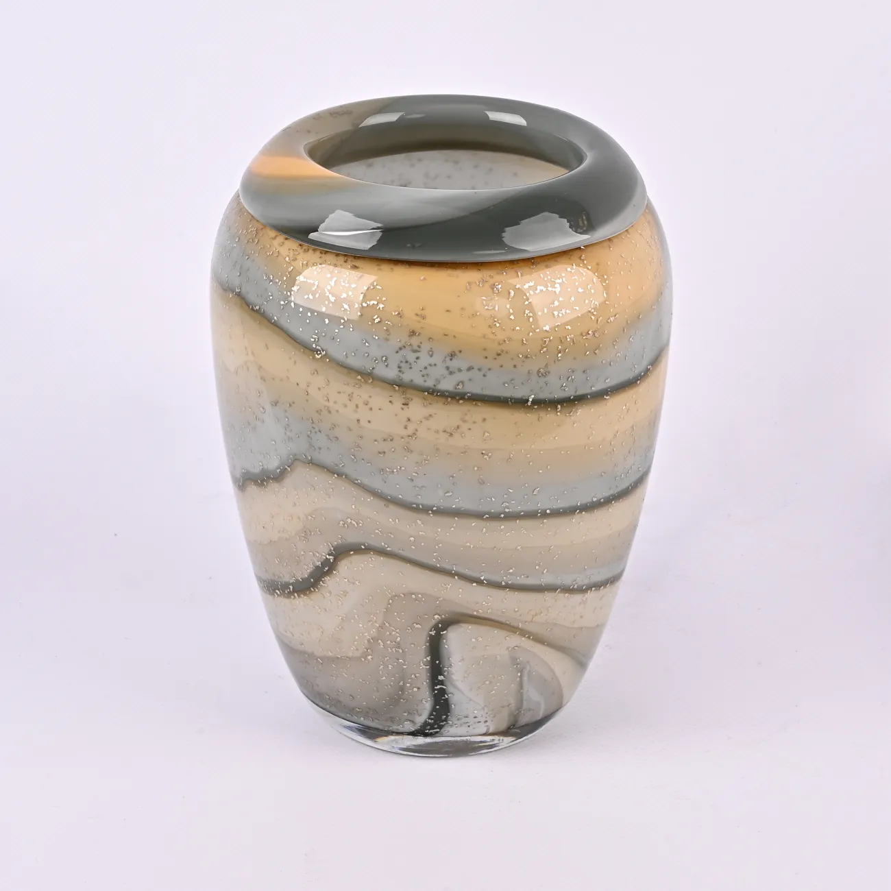 Ваза «Marble glass» LaLume DK_FL-ZS289B H21