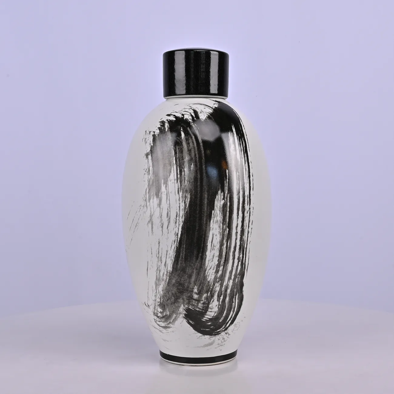 Современная декоративная керамическая ваза «Мазок кистью» LaLume DK606580-23 H30