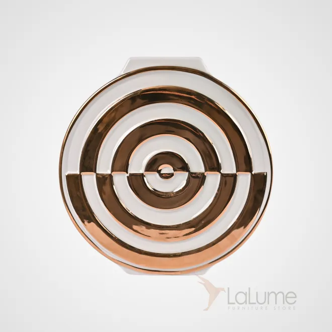 Ваза «Мишень» LaLume DK_300165 Золотой H23 Ваза «Мишень» LaLume DK_300165 Золотой H23