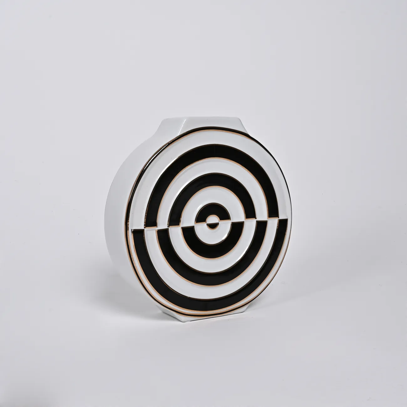 Ваза «Мишень» LaLume DK_300165 Чёрный H23