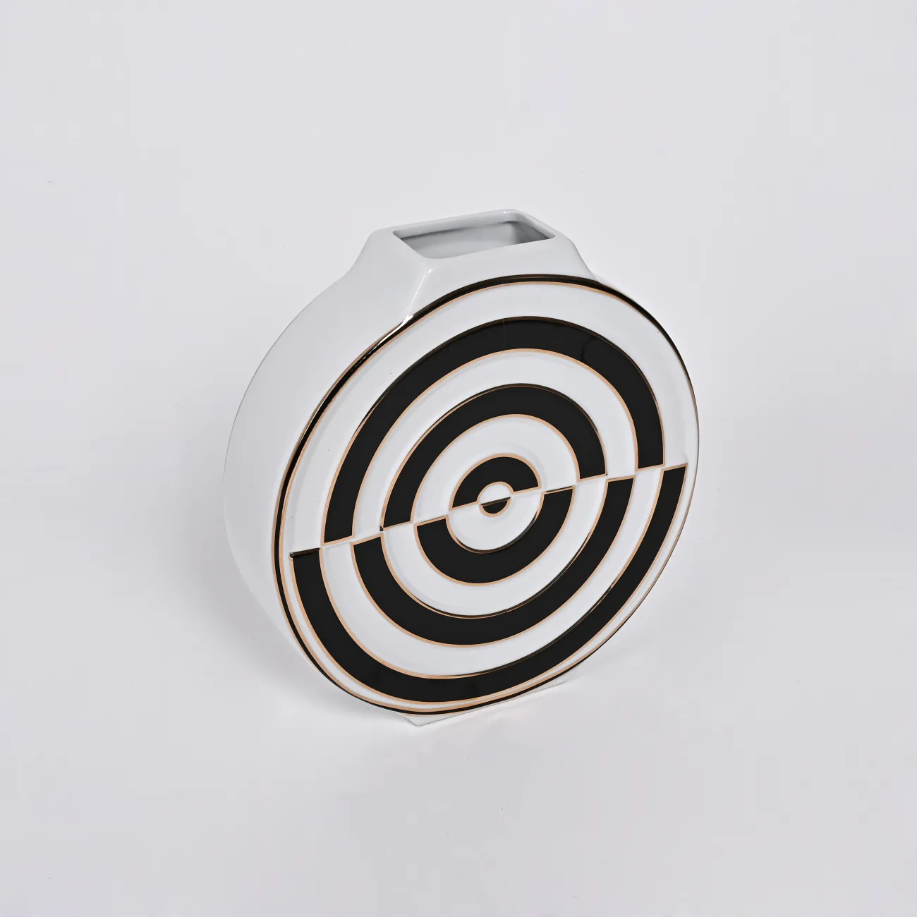 Ваза «Мишень» LaLume DK_300165 Чёрный H23
