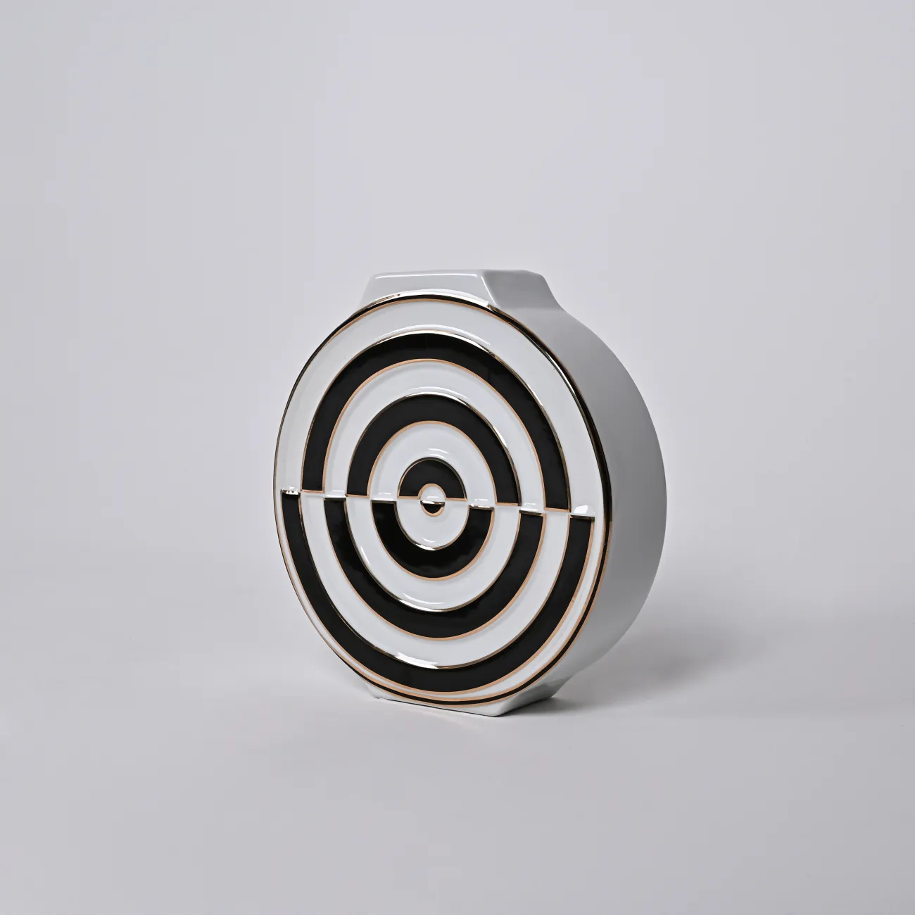 Ваза «Мишень» LaLume DK_300165 Чёрный H23