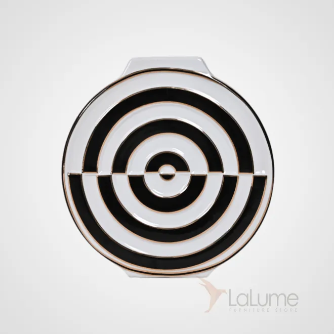 Ваза «Мишень» LaLume DK_300165 Чёрный H23