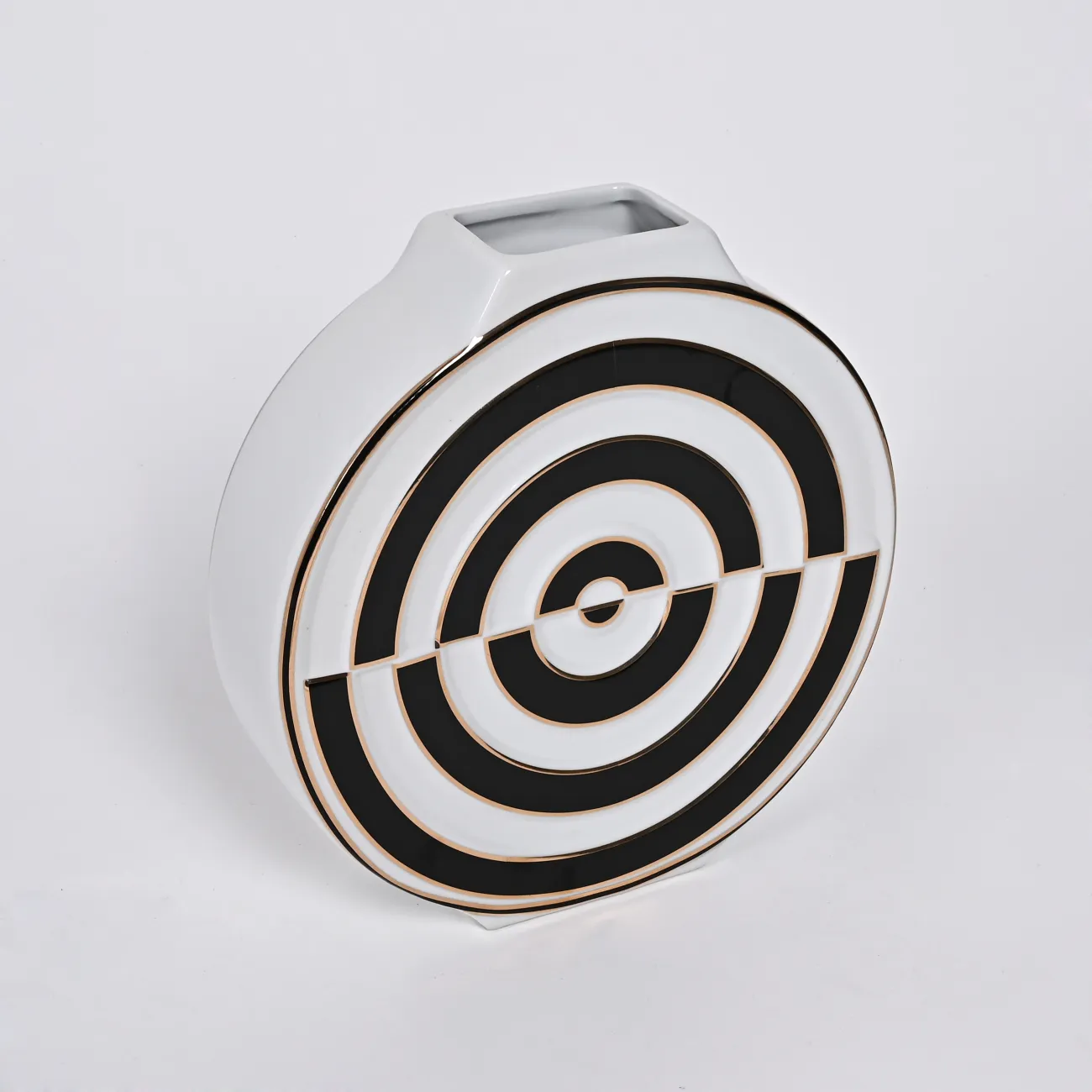 Ваза «Мишень» LaLume DK_300165 Чёрный H26