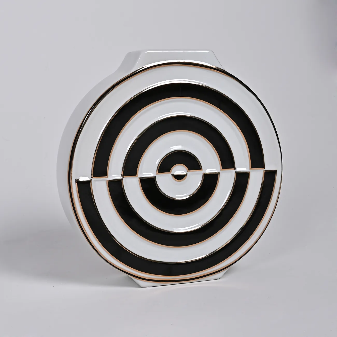 Ваза «Мишень» LaLume DK_300165 Чёрный H26