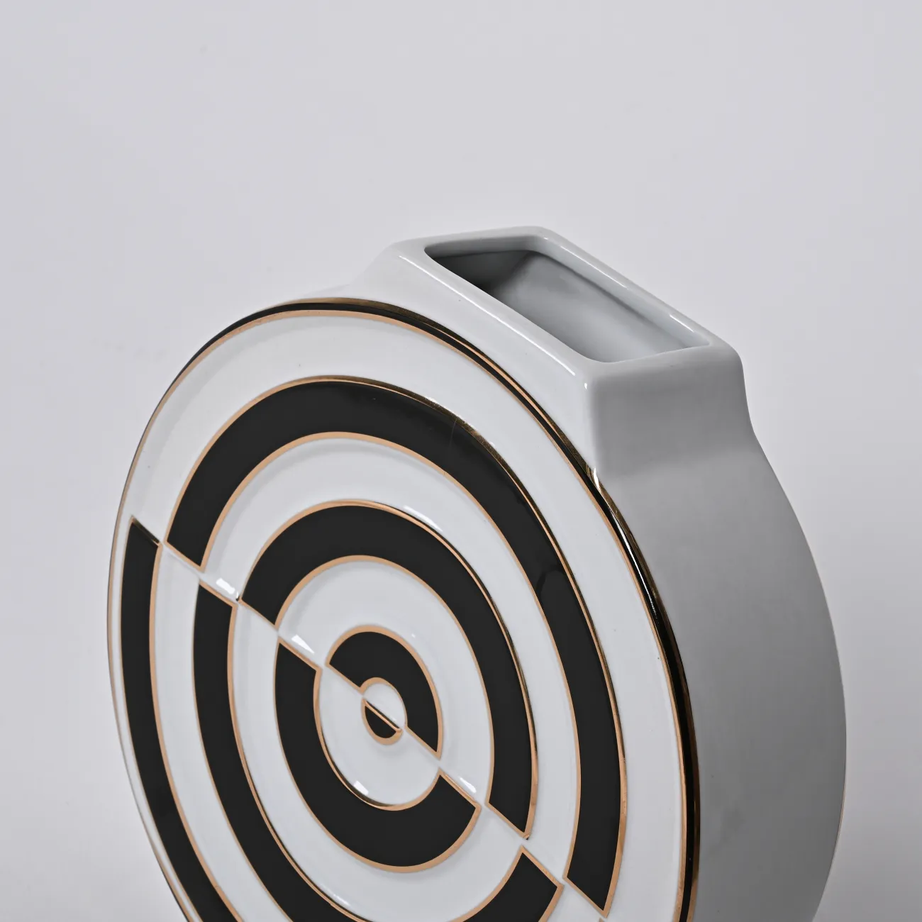 Ваза «Мишень» LaLume DK_300165 Чёрный H26