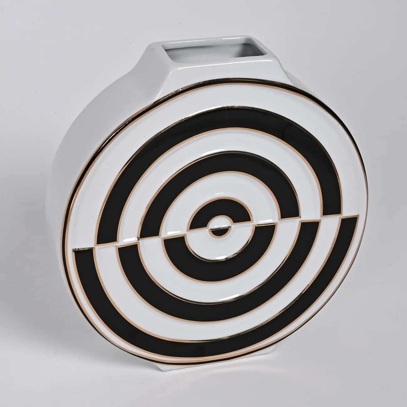 Ваза «Мишень» LaLume DK_300165 Чёрный H26