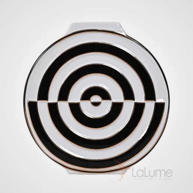 Ваза «Мишень» LaLume DK_300165 Чёрный H26