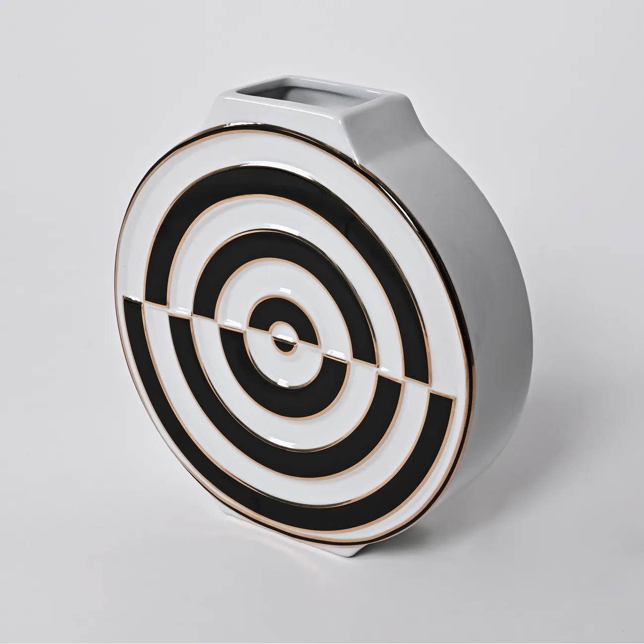 Ваза «Мишень» LaLume DK_300165 Чёрный H26