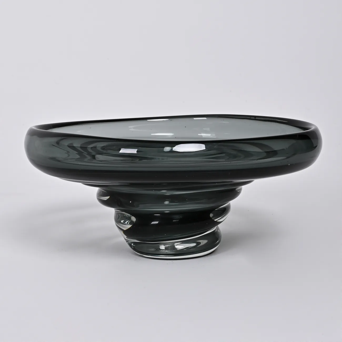 Ваза «Спираль» LaLume DK_FB-ZS2041B Серый H11.5