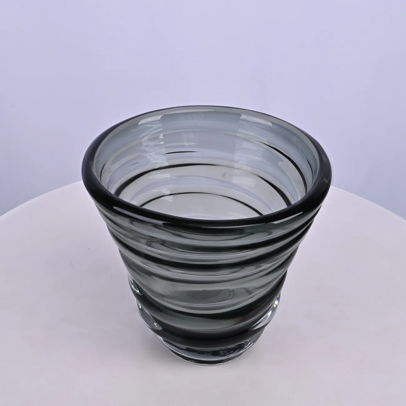 Ваза «Спираль» LaLume DK_FB-ZS2041B Серый H19