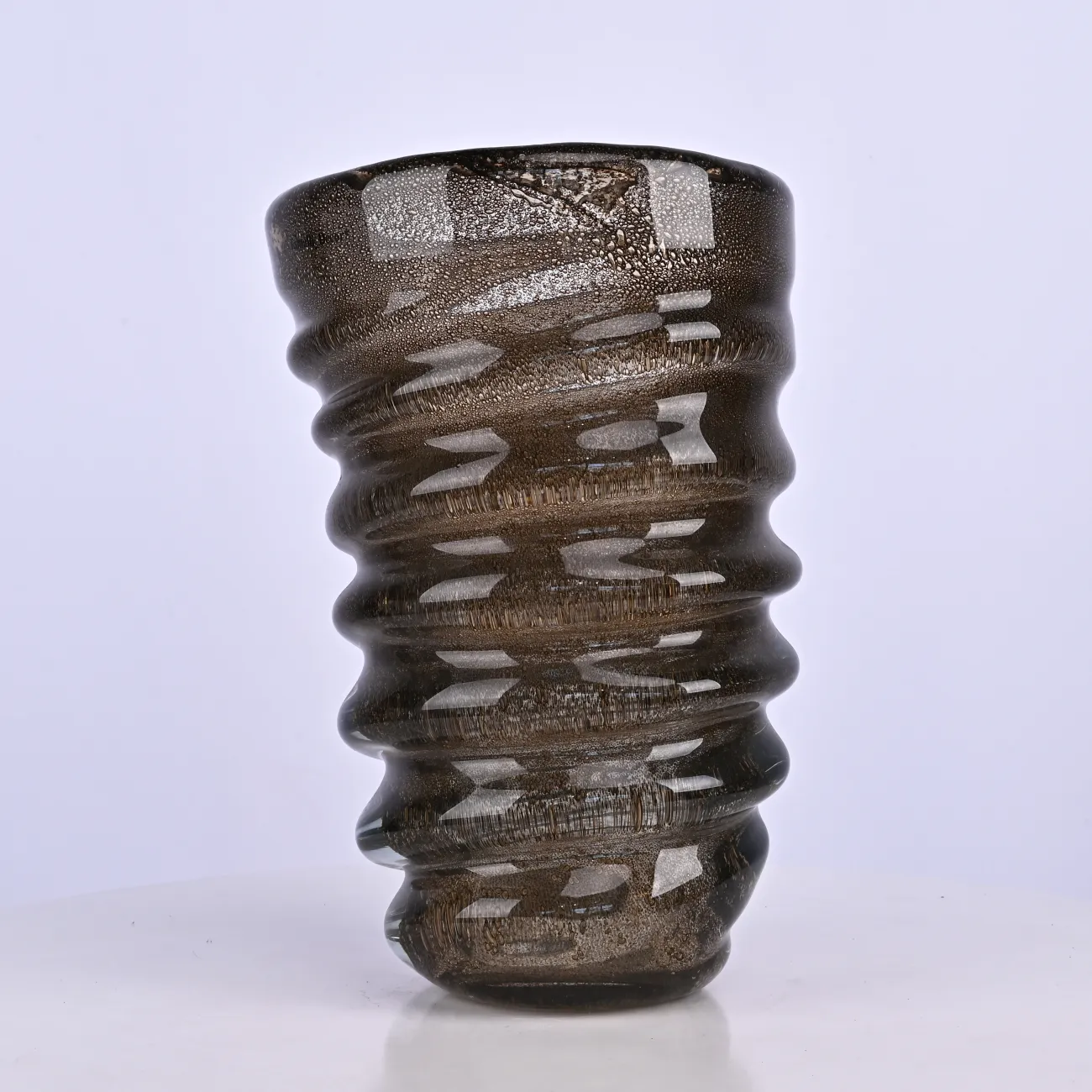 Ваза «Спираль» LaLume DK_FB-ZS2041B Коричневый H31