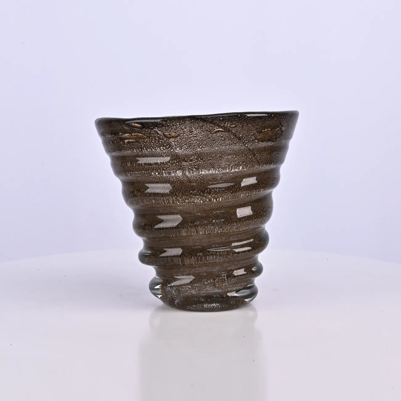 Ваза «Спираль» LaLume DK_FB-ZS2041B Коричневый H19