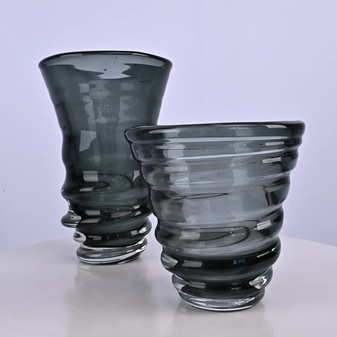 Ваза «Спираль» LaLume DK_FB-ZS2041B Серый H31 Ваза «Спираль» LaLume DK_FB-ZS2041B Серый H31