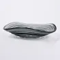 Серая стеклянная чаша в форме волны LaLume DK_FB-ZS2056