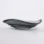 Серая стеклянная чаша в форме волны LaLume DK_FB-ZS2056