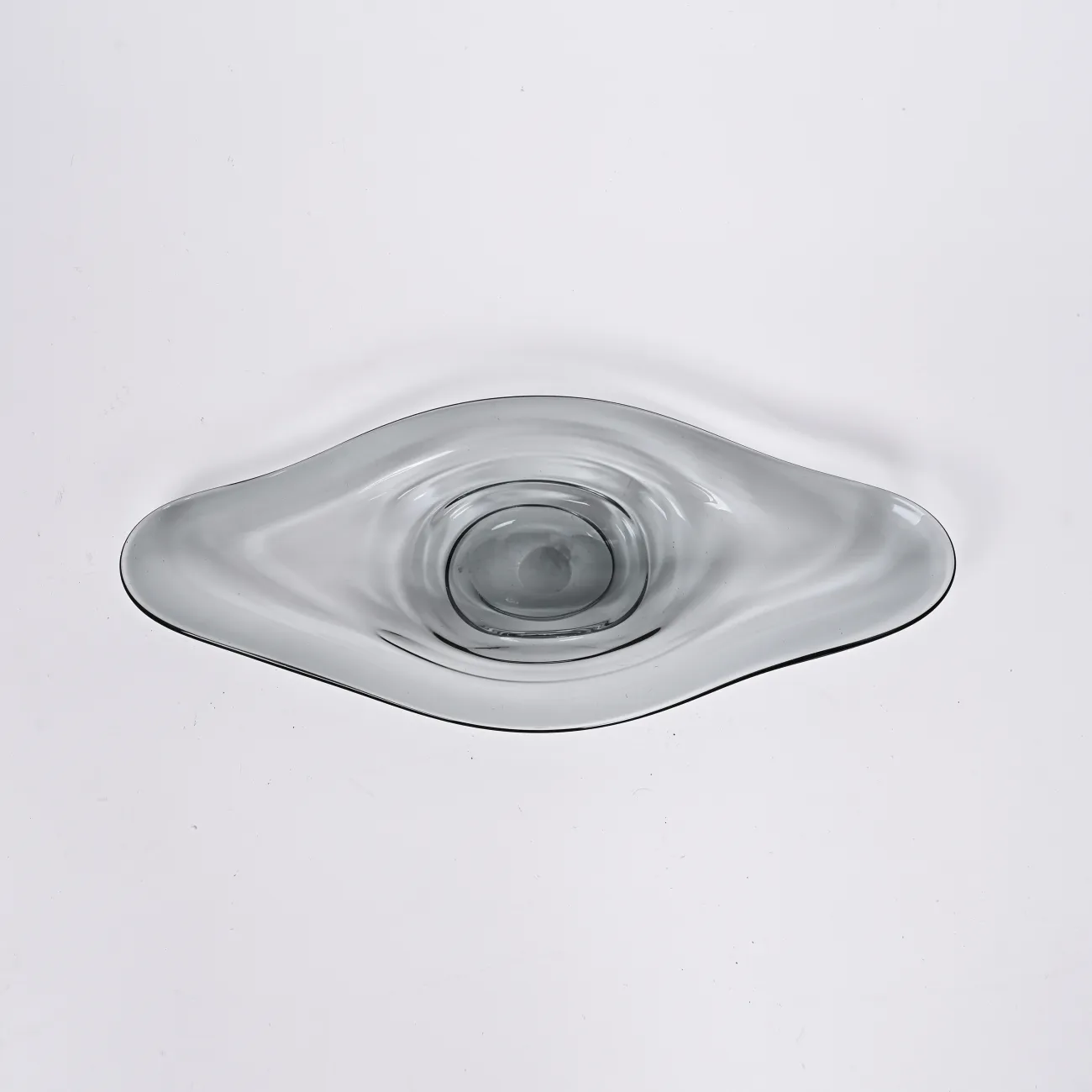 Серая стеклянная чаша Удлиненная LaLume DK_FB-ZS2057A Серая стеклянная чаша Удлиненная LaLume DK_FB-ZS2057A