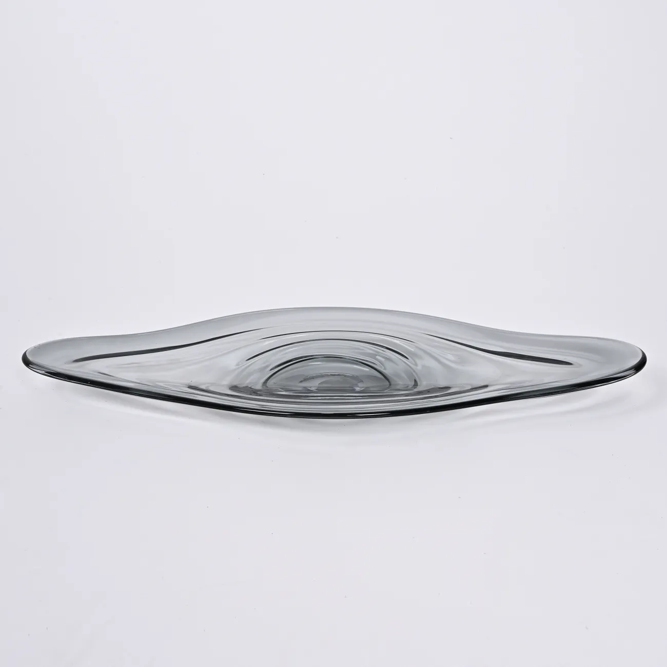 Серая стеклянная чаша Удлиненная LaLume DK_FB-ZS2057A Серая стеклянная чаша Удлиненная LaLume DK_FB-ZS2057A