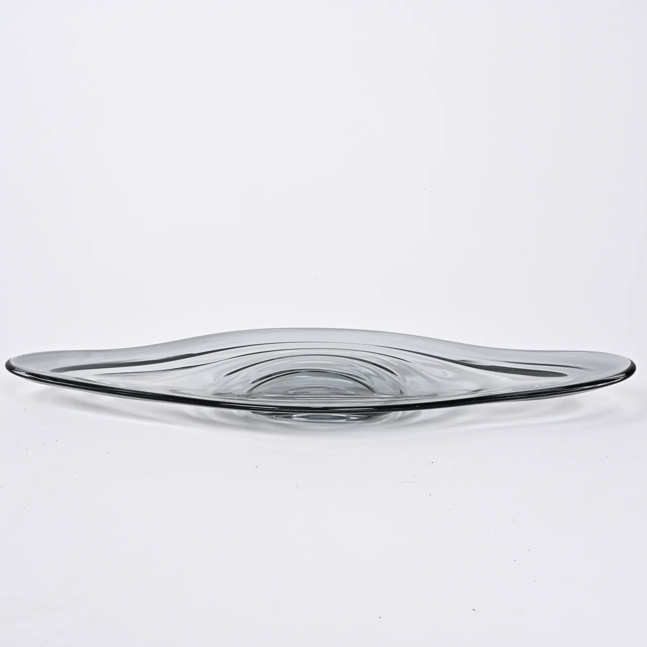 Серая стеклянная чаша Удлиненная LaLume DK_FB-ZS2057A Серая стеклянная чаша Удлиненная LaLume DK_FB-ZS2057A