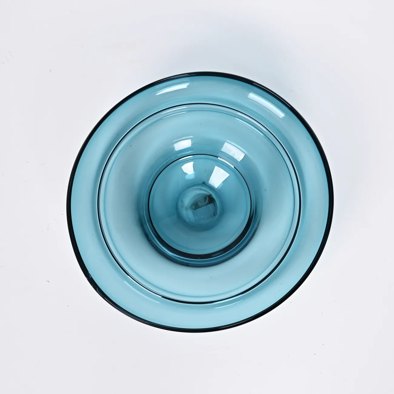 Стеклянная чаша в форме синего круга LaLume DK_FB-ZS2058A