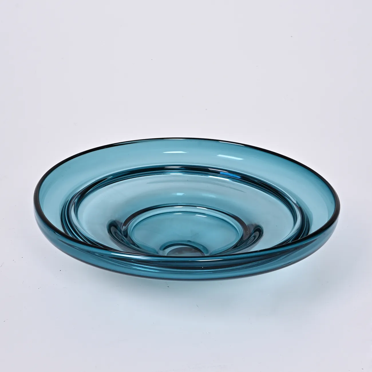 Стеклянная чаша в форме синего круга LaLume DK_FB-ZS2058A