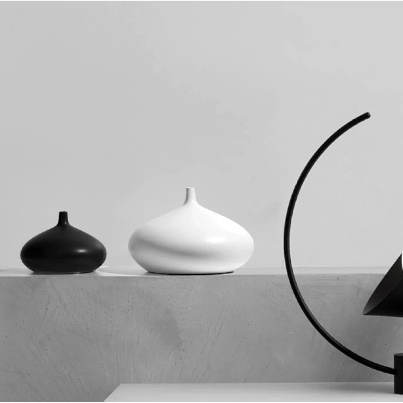 Керамическая ваза с узким горлом , новый китайский стиль Oval Керамическая ваза с узким горлом , новый китайский стиль Oval