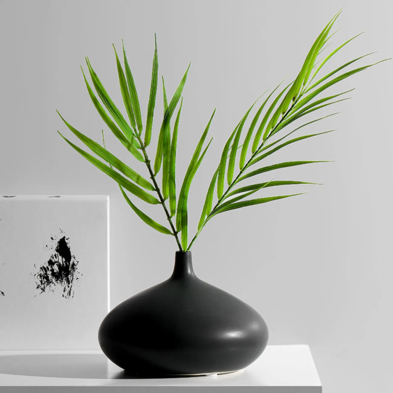 Керамическая ваза с узким горлом , новый китайский стиль Oval Керамическая ваза с узким горлом , новый китайский стиль Oval