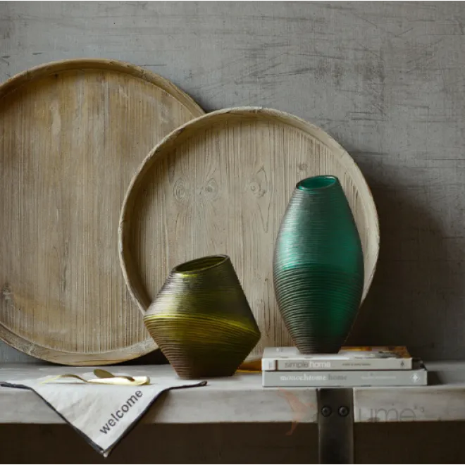 Стеклянная красивая с блеском ваза Shine Стеклянная красивая с блеском ваза Shine