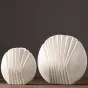 Керамическая современная белая ваза Shell