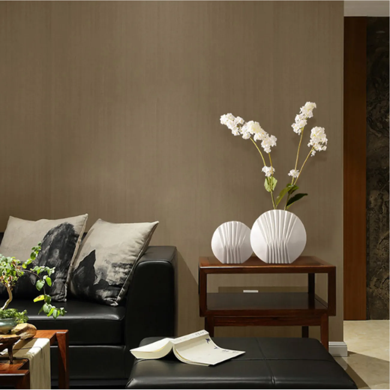 Керамическая современная белая ваза Shell