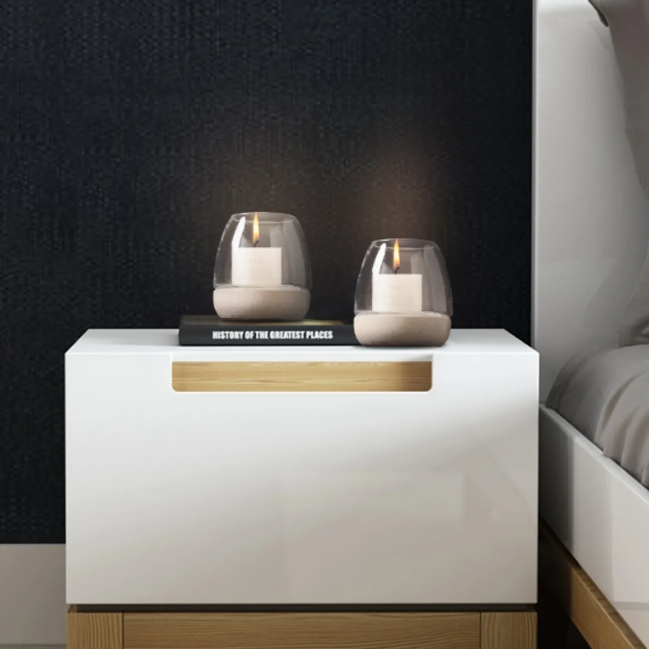 Скандинавский цементный подсвечник Aura Скандинавский цементный подсвечник Aura