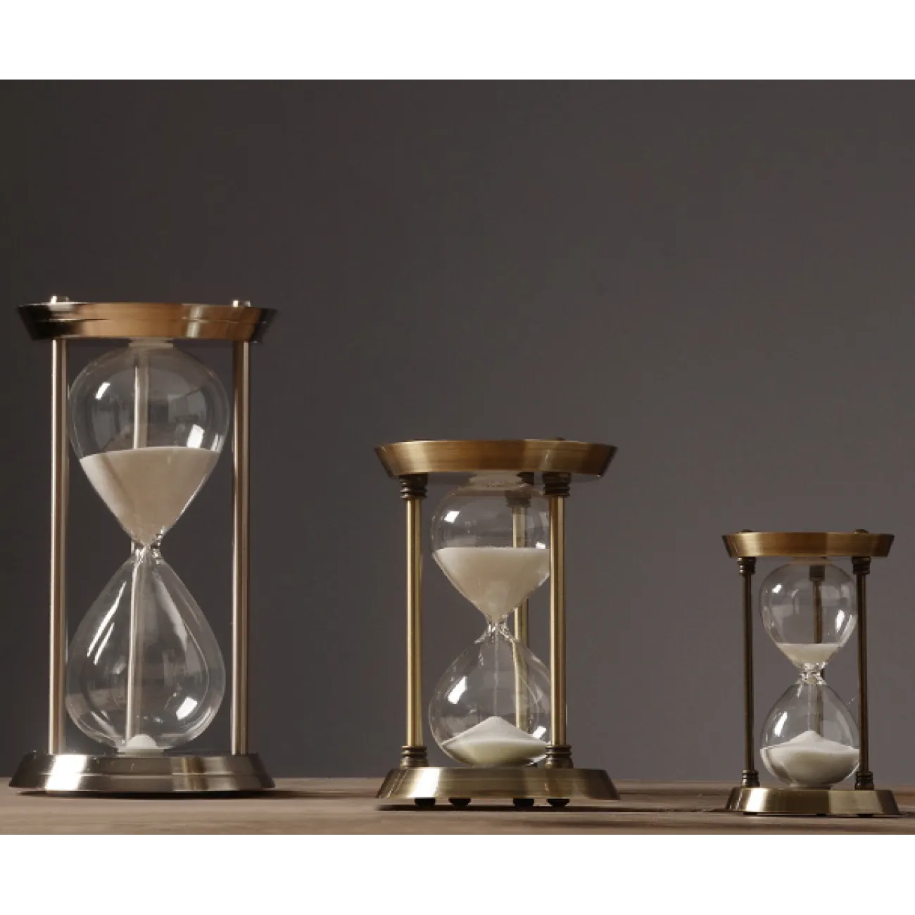 Скандинавские творческие металлические песочные часы Aquarium 